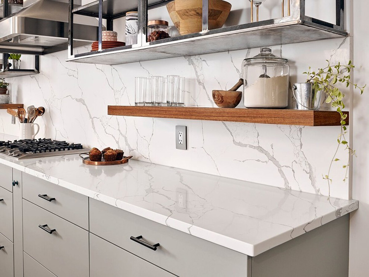 Calacata Quartz Kitchen Designs